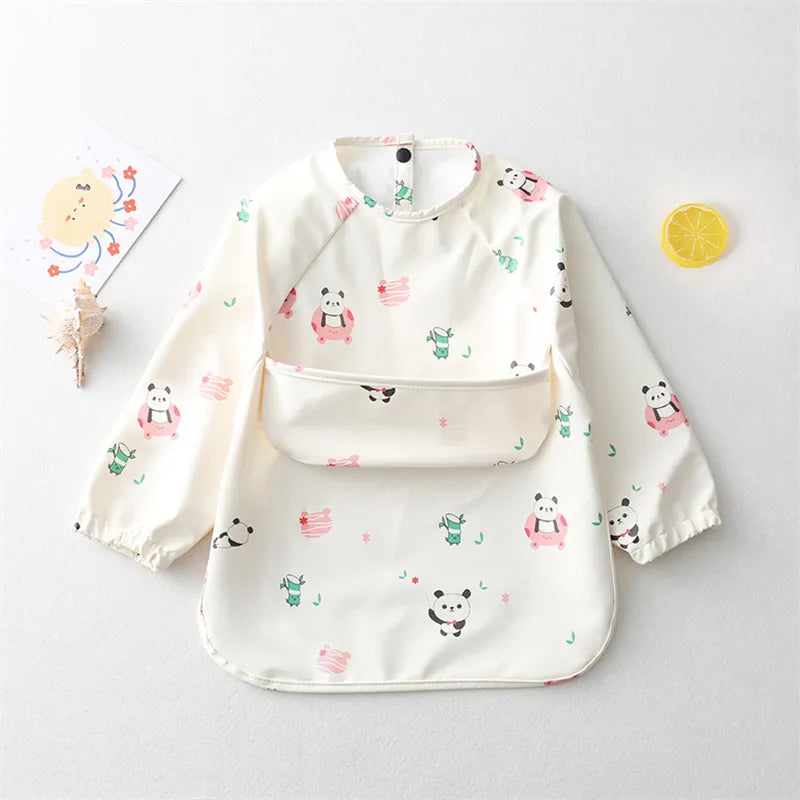 Kids Long Sleeved PU Bibs