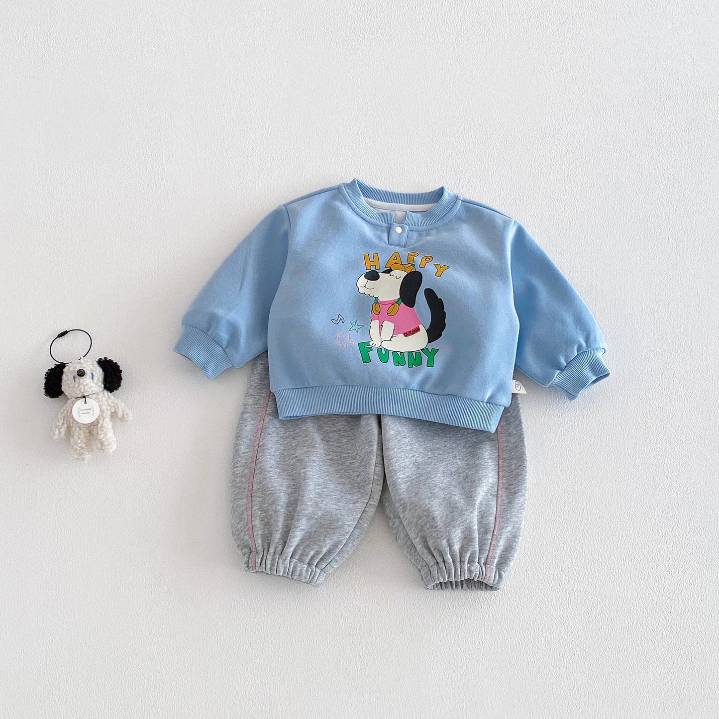 Cartoon Printed Jogger Set