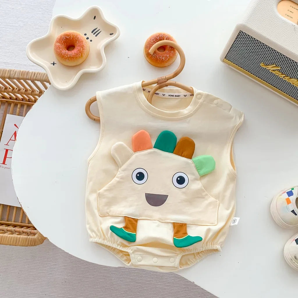 3D Animal Cartoon Romper
