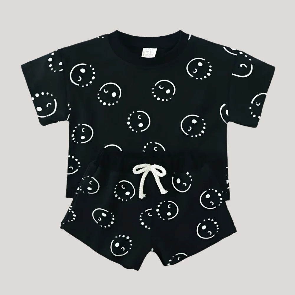 Boys Printed Shorts Set