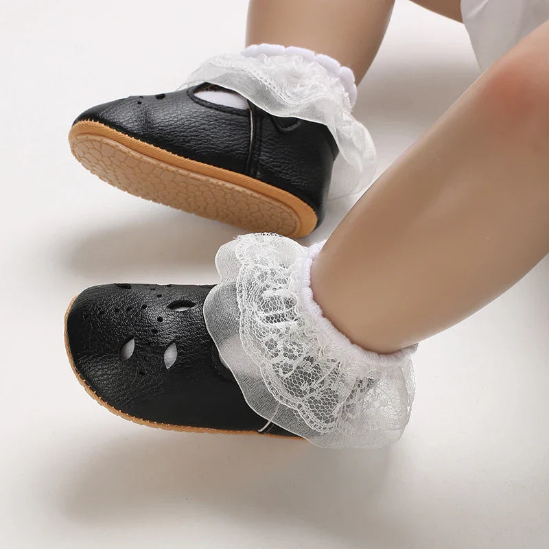 Almond Cut Mary Jane Anti-slip Shoes