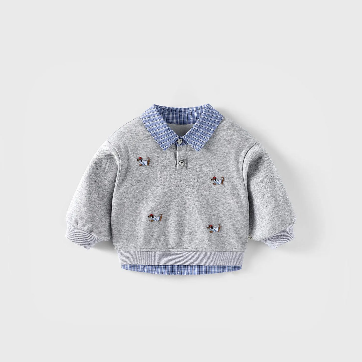 Faux Two-piece Pullover Sweater Top