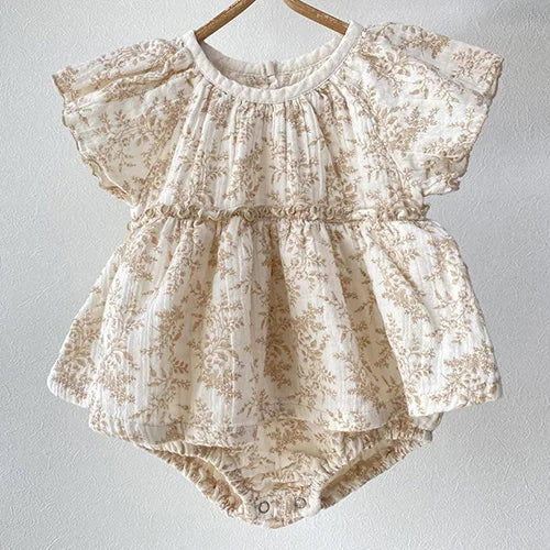 Fly Sleeve Romper Dress