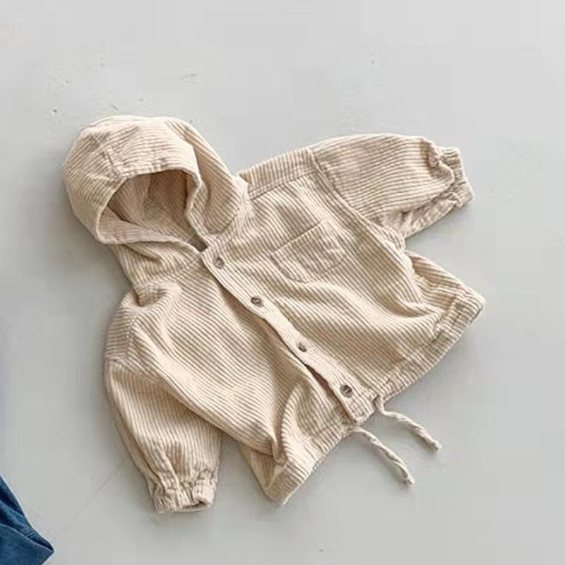 Long Sleeve Hooded Drawstring Jacket