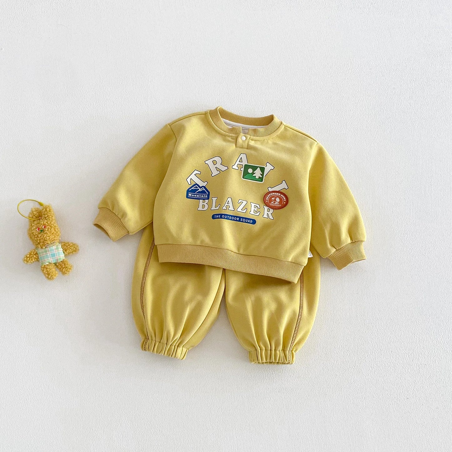 Cartoon Printed Jogger Set