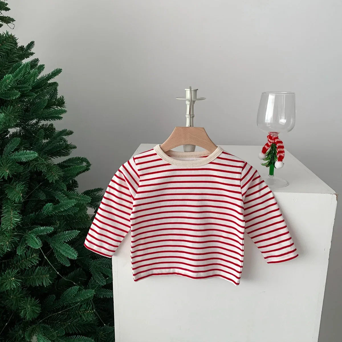 Long Sleeve Striped Top Tees