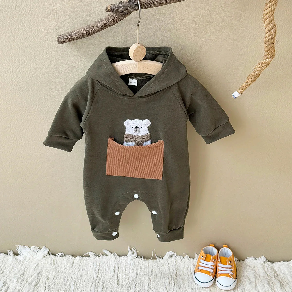 Bear Pocket Jumpsuit