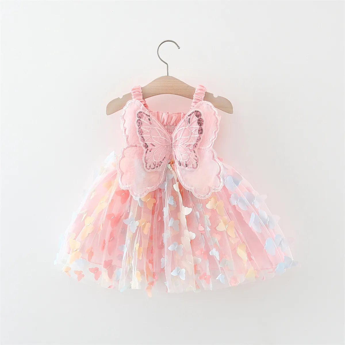 Butterfly Sequin Lace Dress