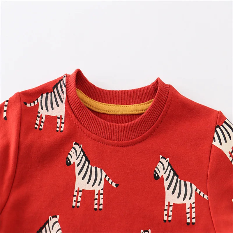 Printed Long Sleeve Sweater