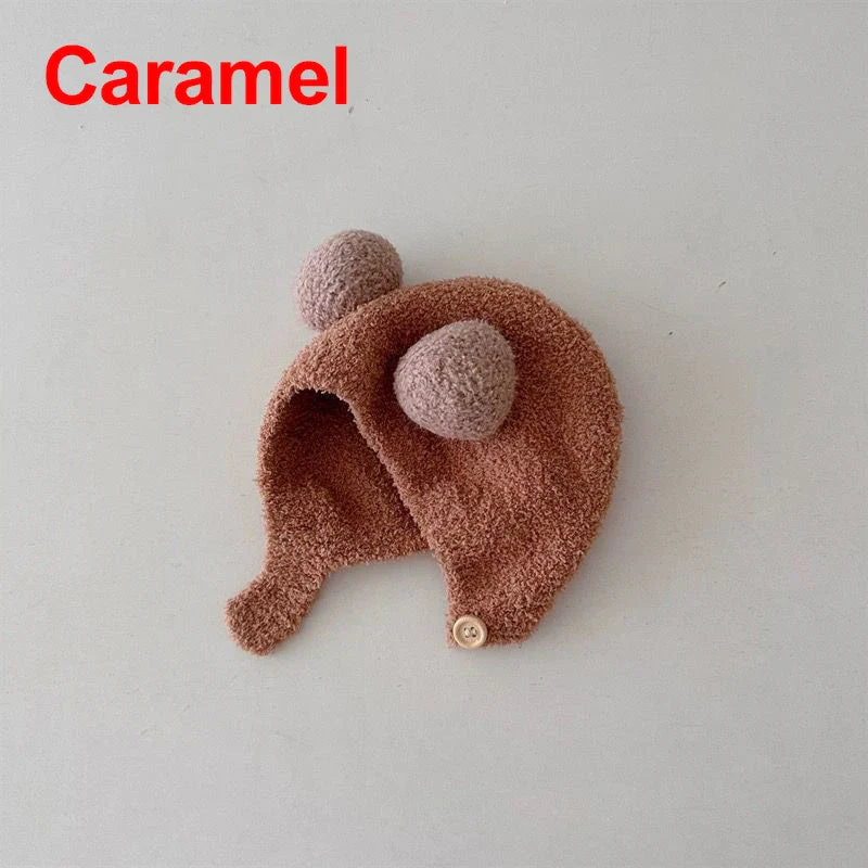 Wool Pom Pom Winter Hat