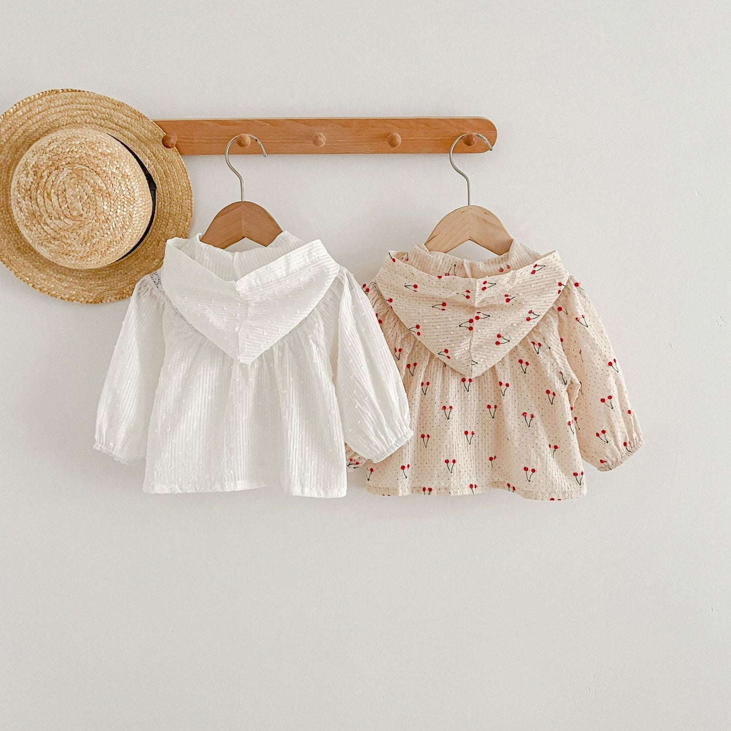 Baby Girl Hooded Poncho Blouse