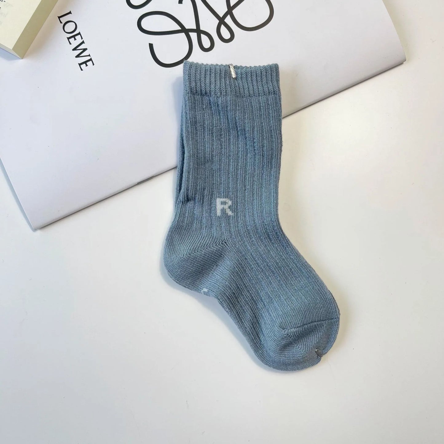 Letter R Cotton Cute Baby Socks