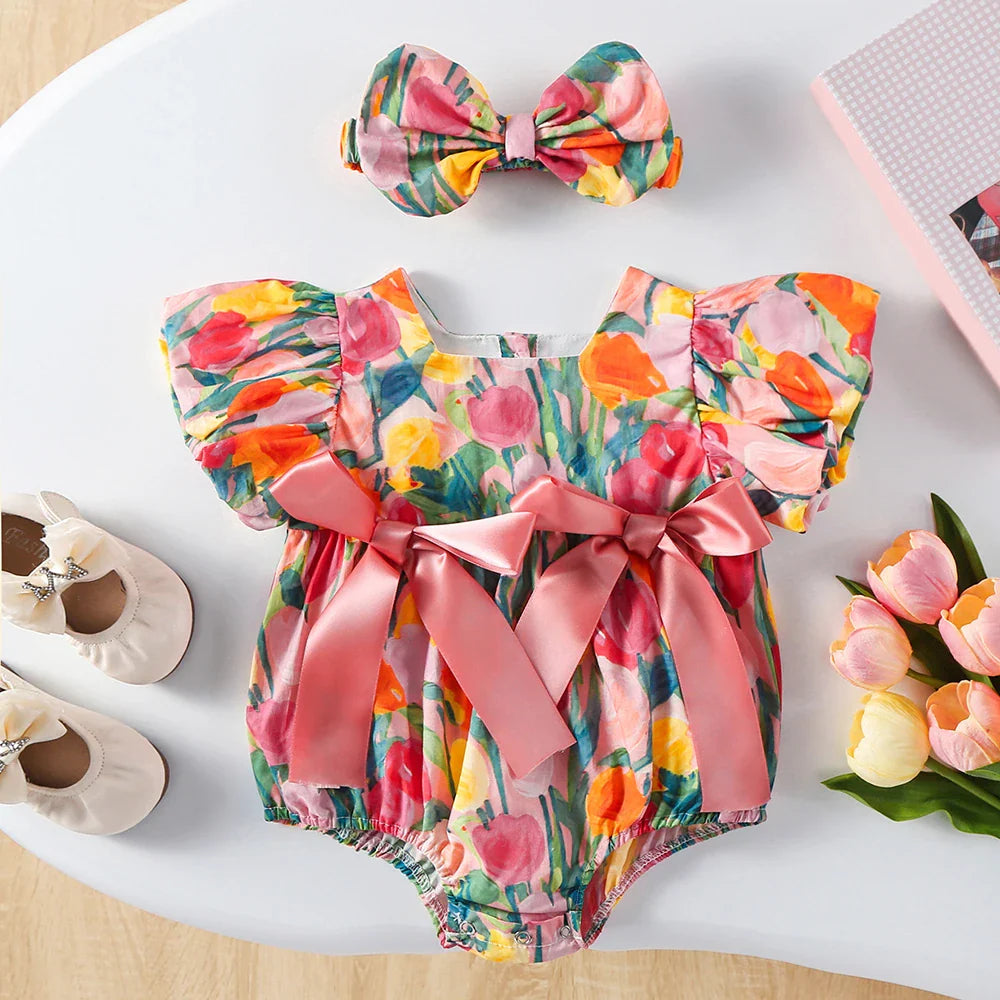 Tulip Romper and Headband