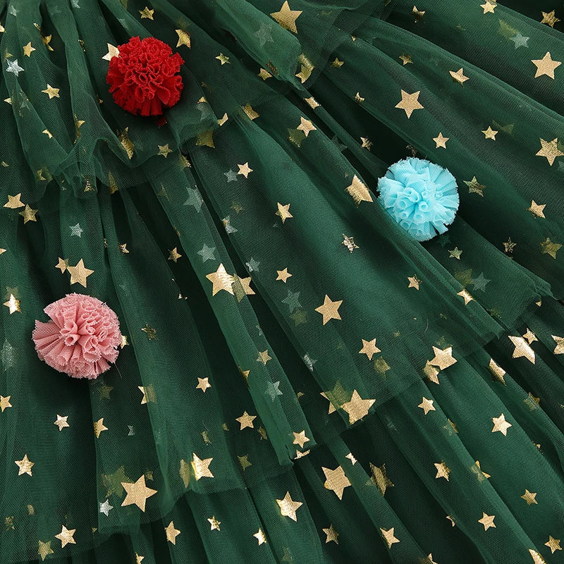 Christmas Layered Tulle Dress