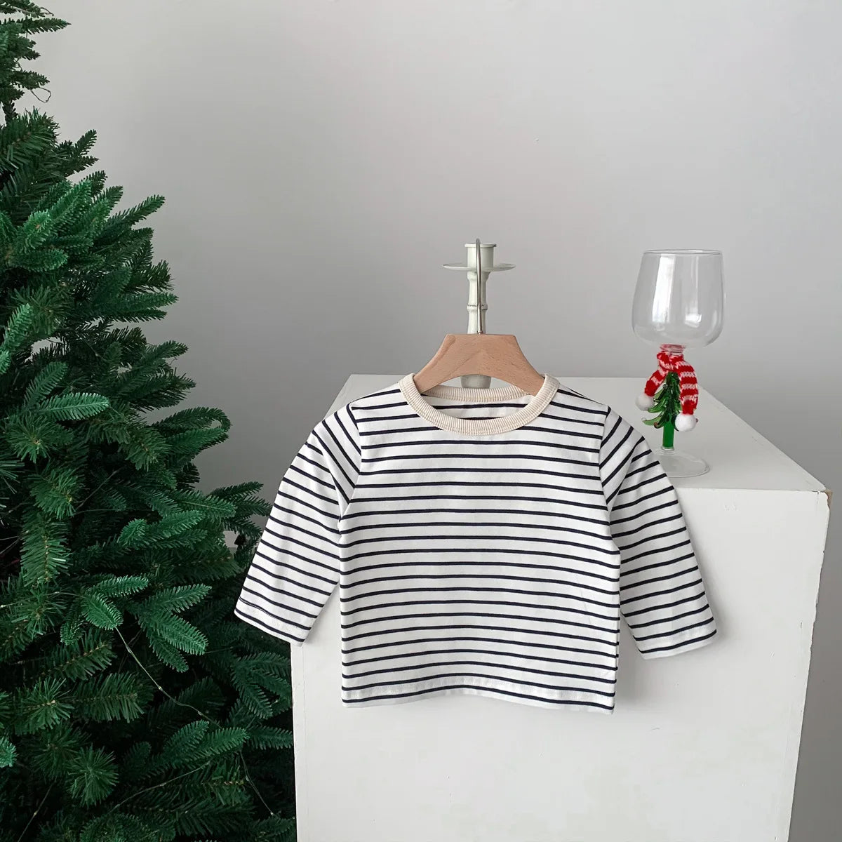 Long Sleeve Striped Top Tees