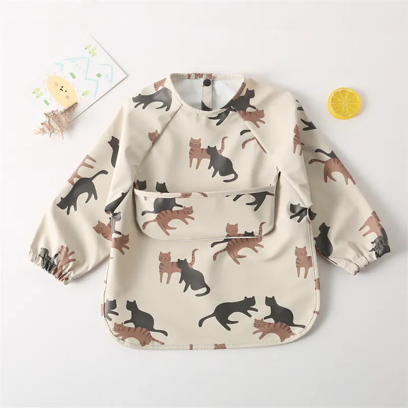 Kids Long Sleeved PU Bibs