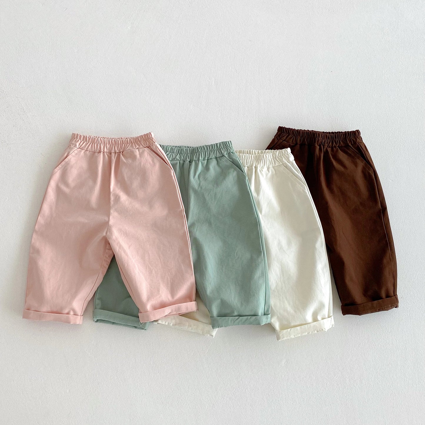 Elastic Waist Casual Pants
