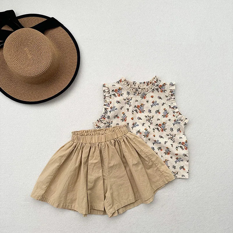 Ruffle Sleeveless Top
