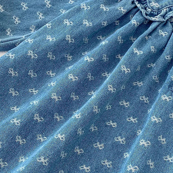 Printed Denim Sister Outfit