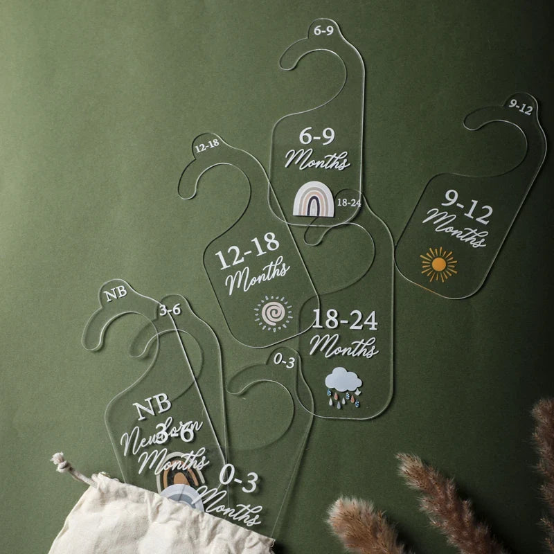 7Pcs Acrylic Closet Dividers