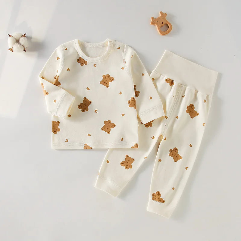 Cartoon Print Pajama Set