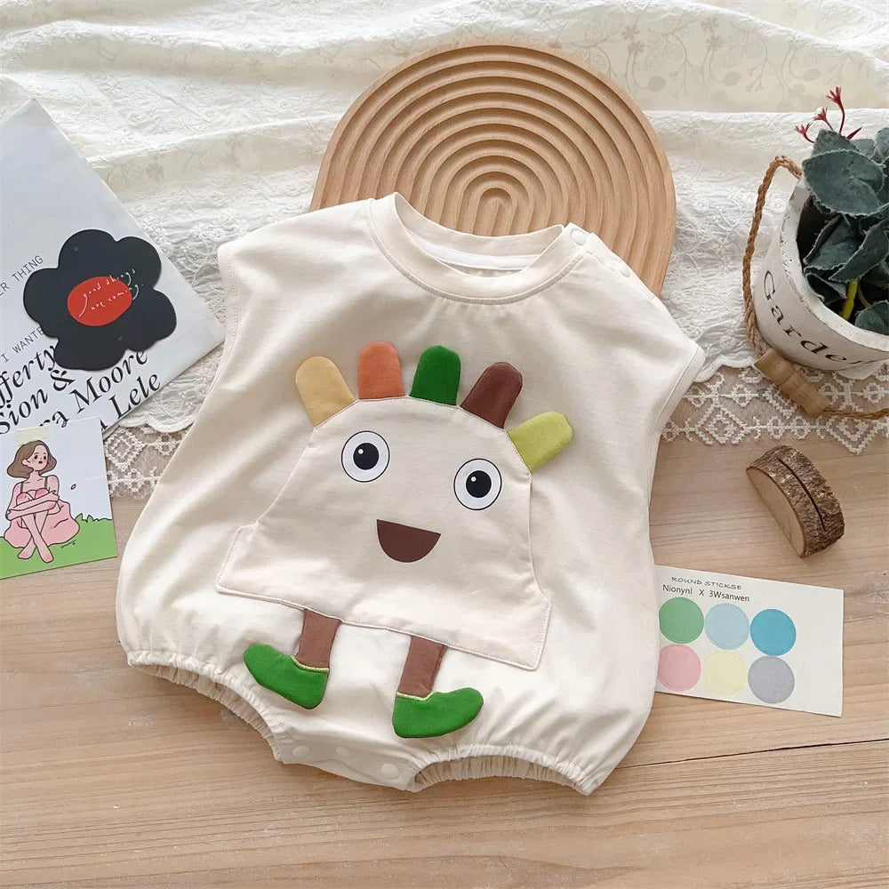 3D Animal Cartoon Romper