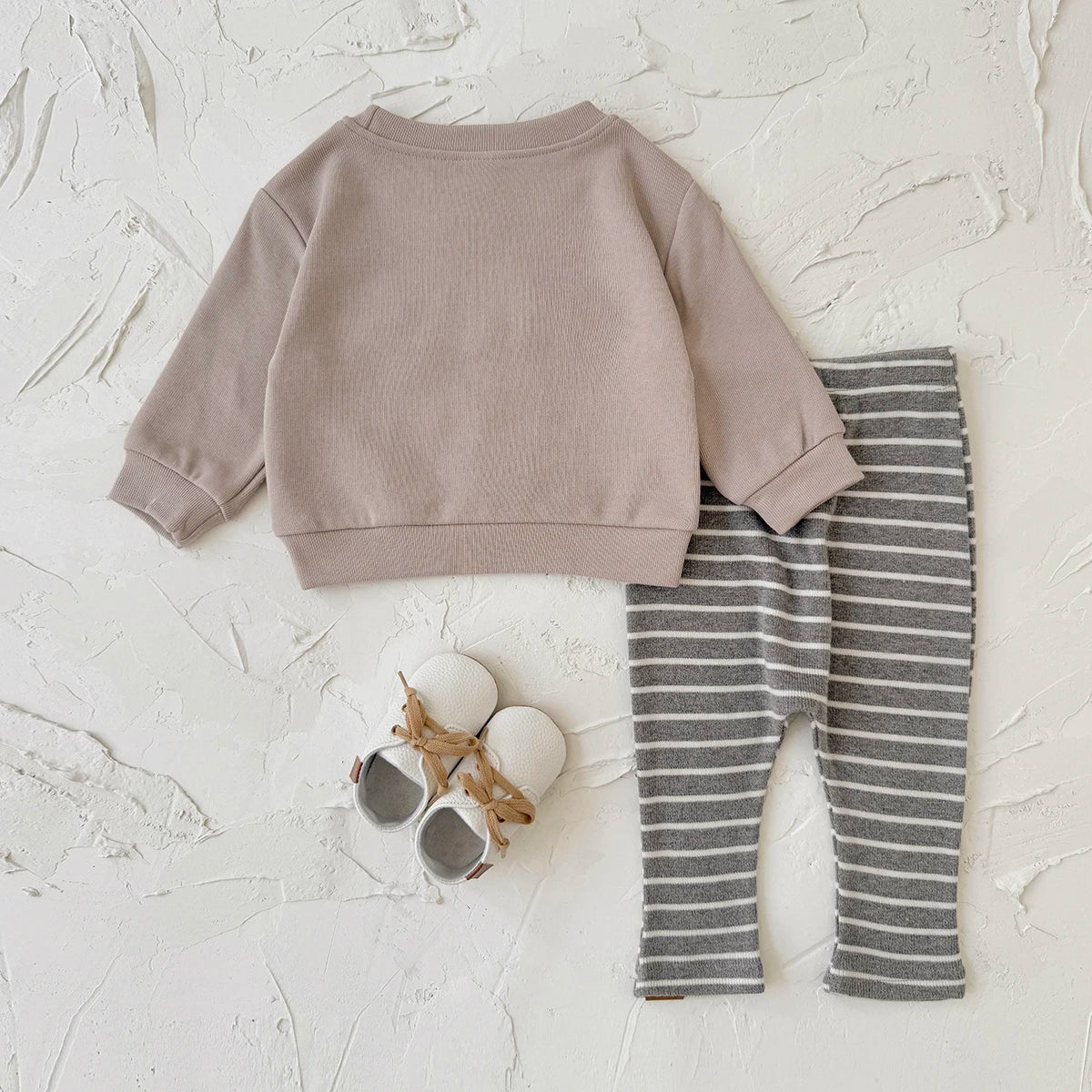 HELLO Striped Pants Set