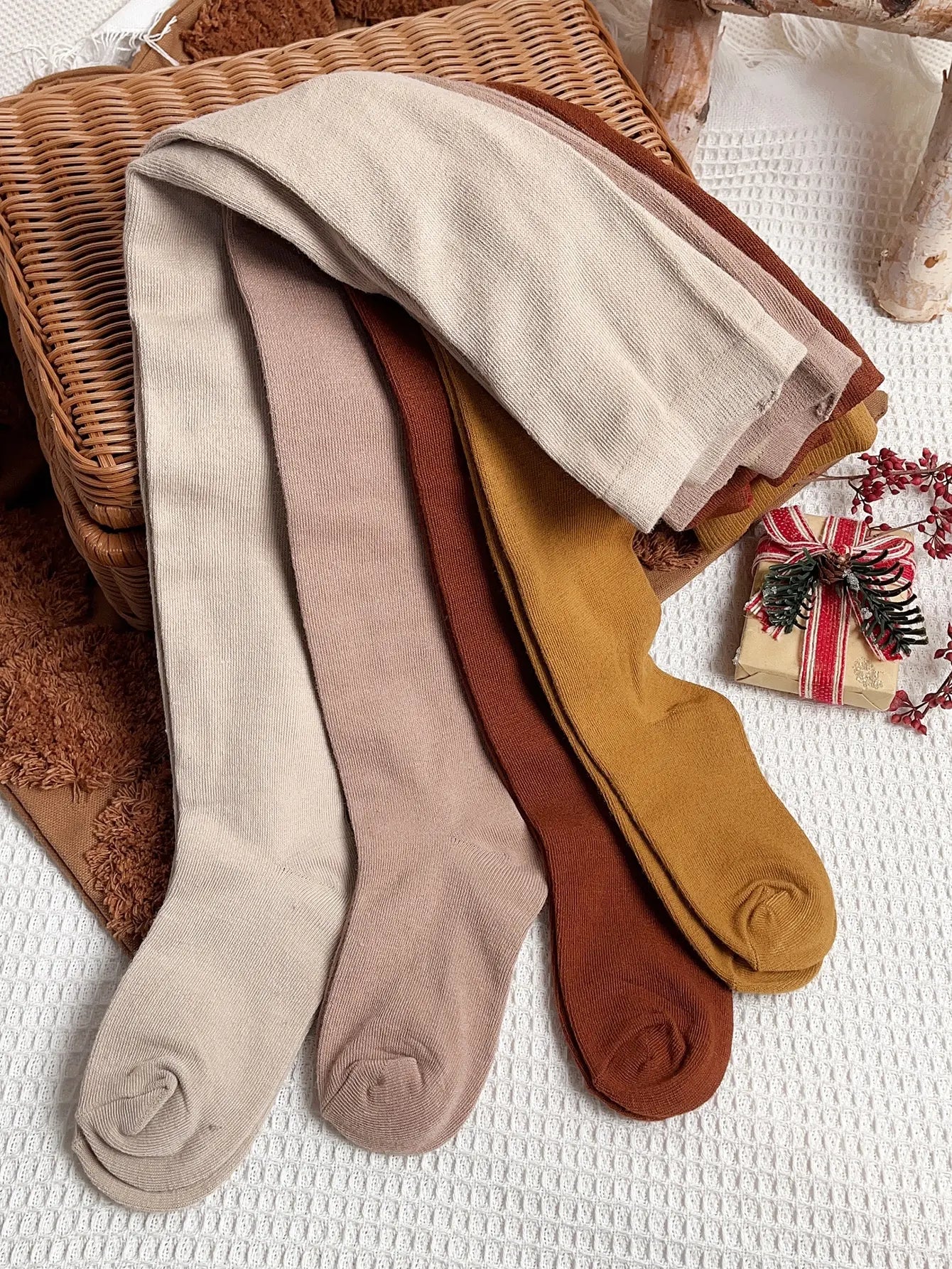 4 Pairs Solid Stocking