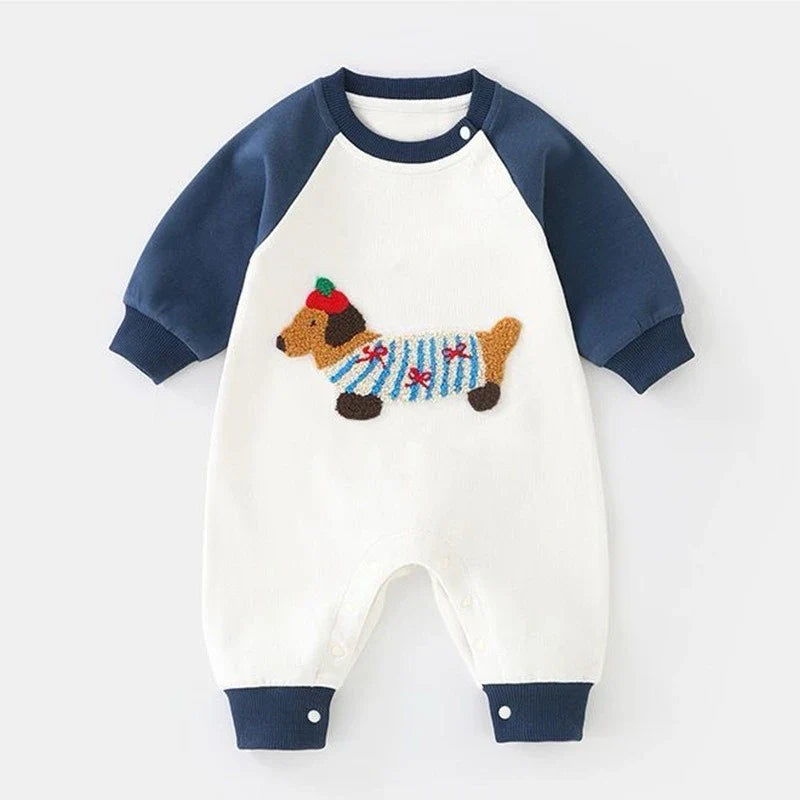 Dog Patch Color Block Jumpsuit