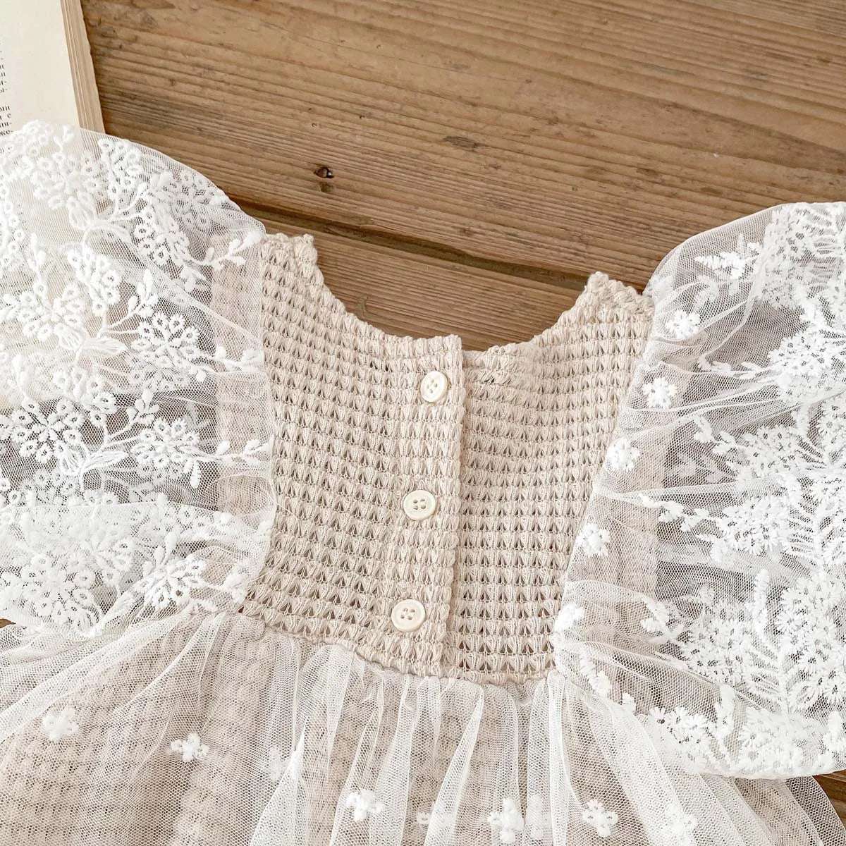 Lace Waffle Bodysuit Dress