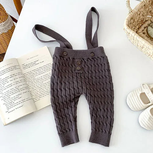 Striped Sweater Suspender Outfit