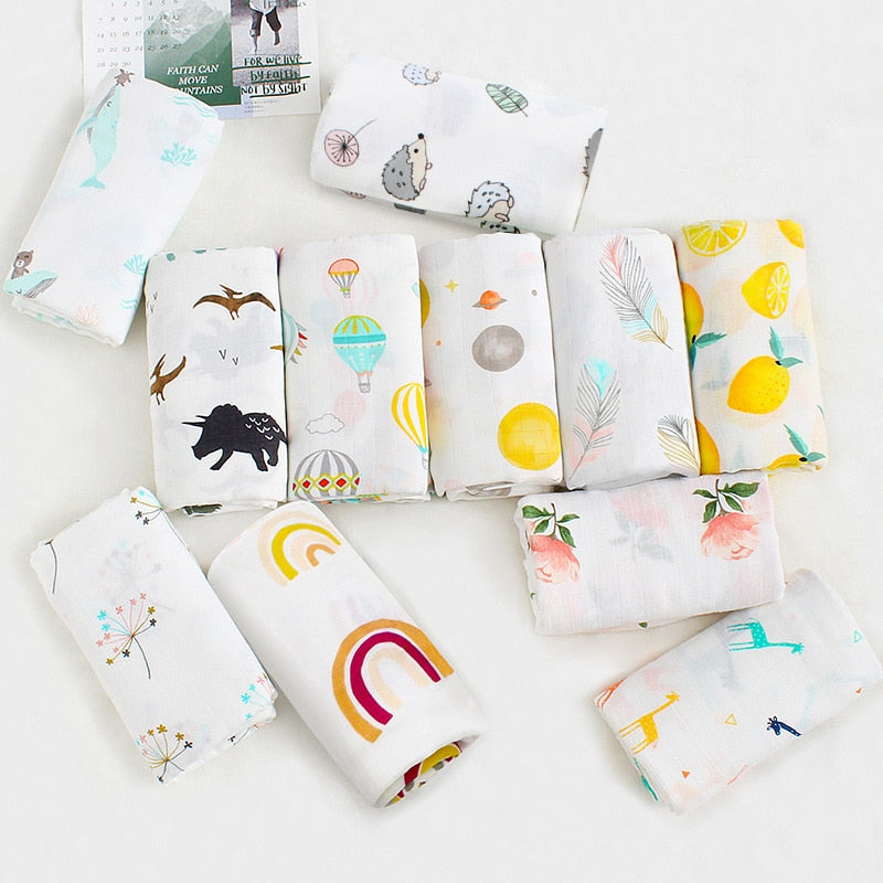 Art Deco Muslin Swaddles