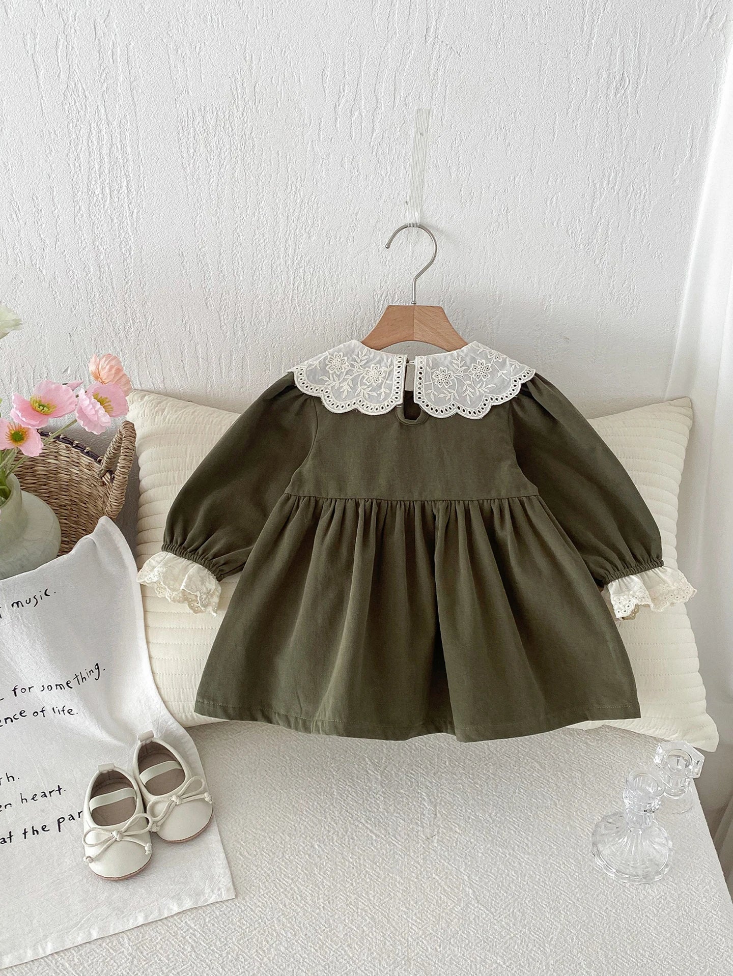 Euro Style Lace Collar Dress