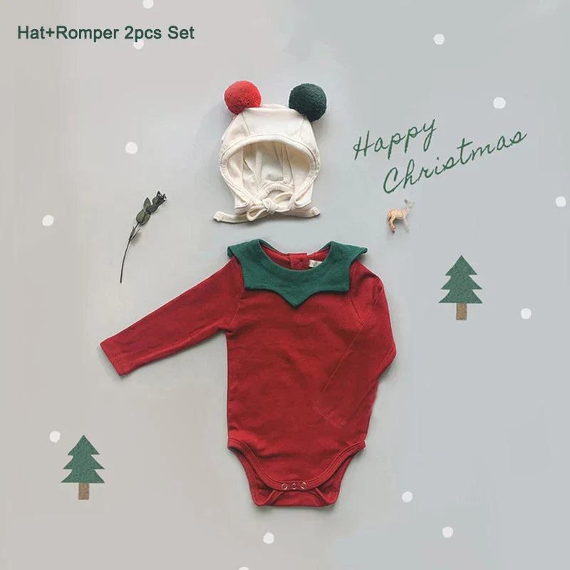 Christmas High Waist Pants Set
