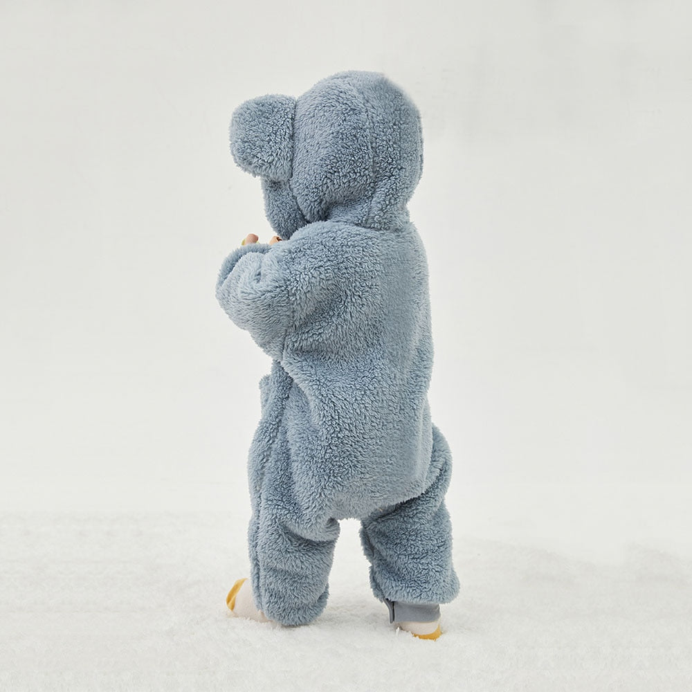 Fleece Teddy Bear Plush Jumpsuit