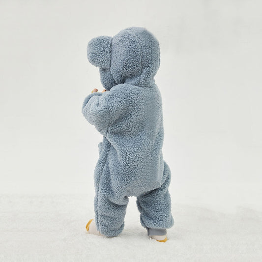 Fleece Teddy Bear Plush Jumpsuit