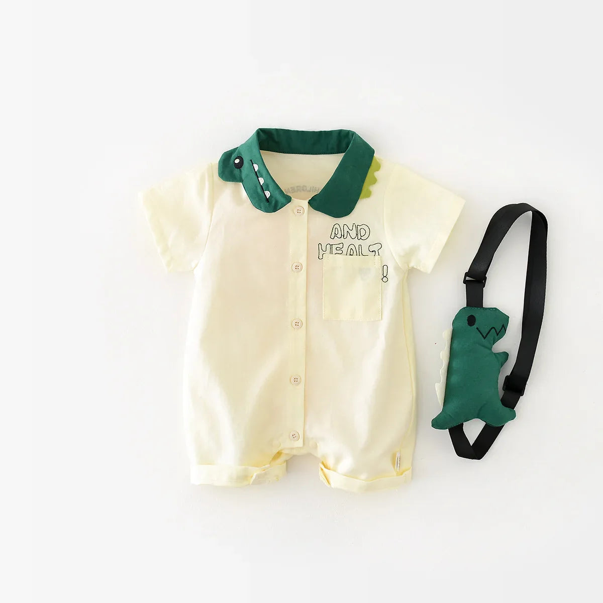 Dinosaur Jumpsuit w Bag