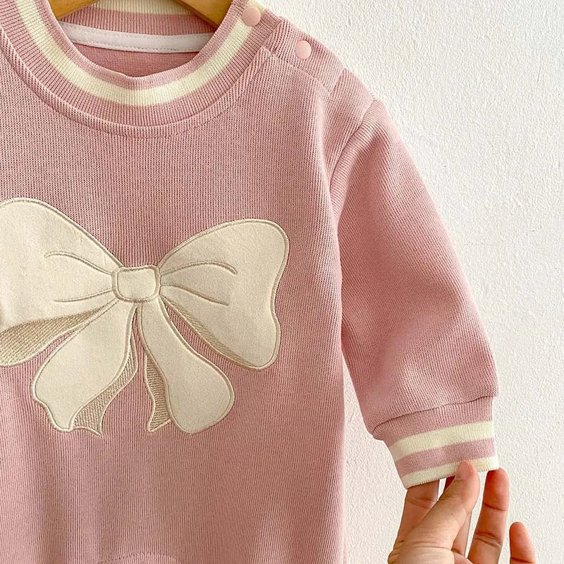Knitted Ribbon Bow Jumpsuit