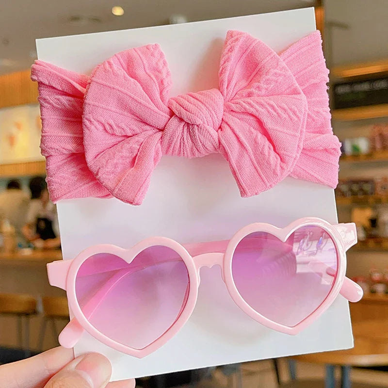 Headband with Heart Glasses