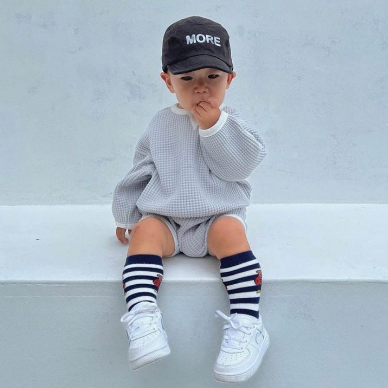Waffle Sportswear Shorts Set