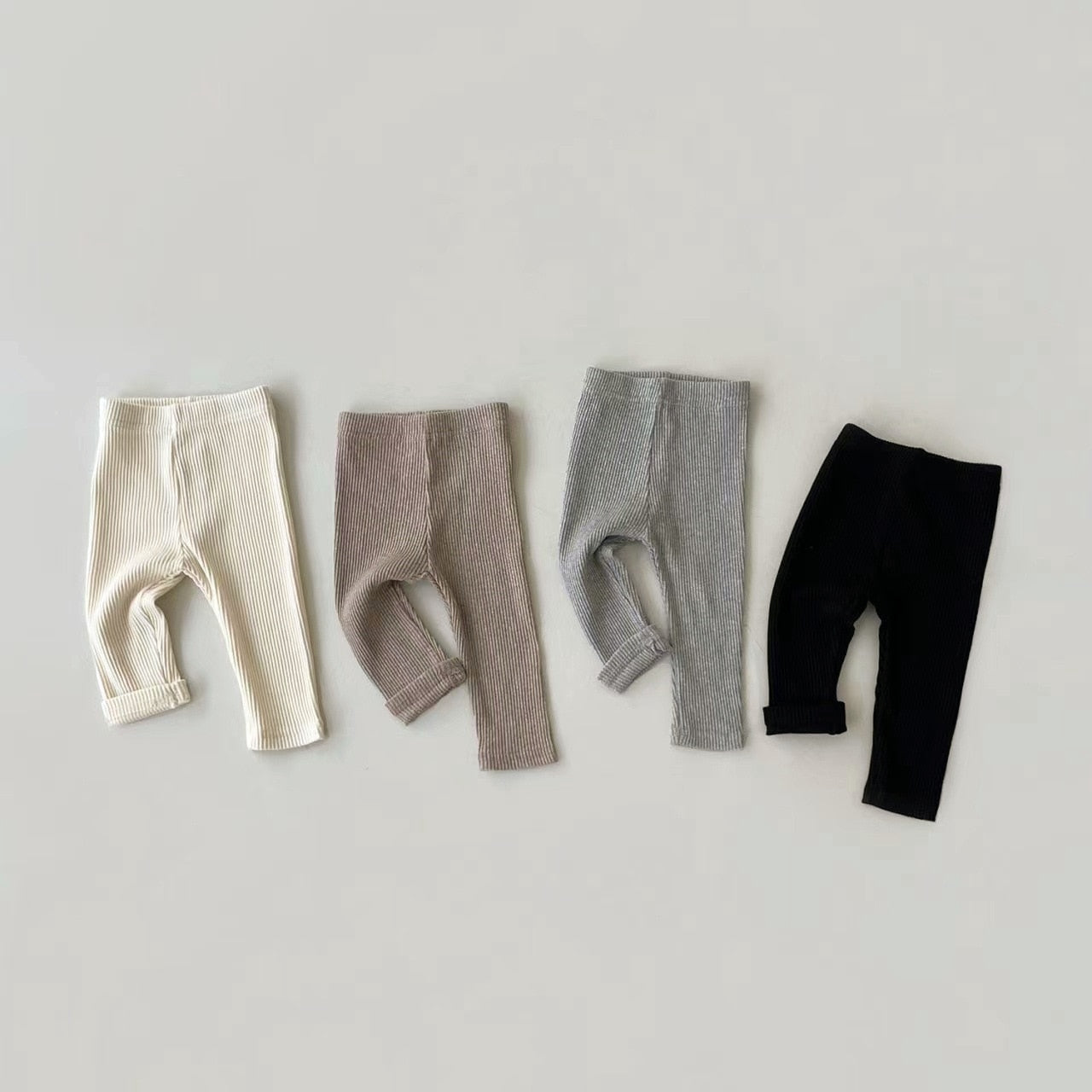 Girls Skinny Ribbed Pants