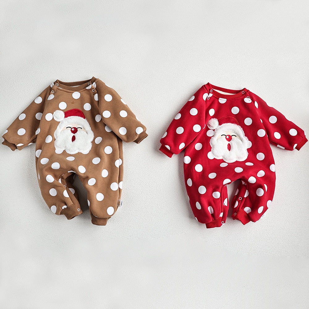 Cozy Santa Claus Rompers