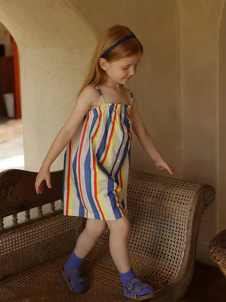 Sling Striped Overalls Jumpsuit