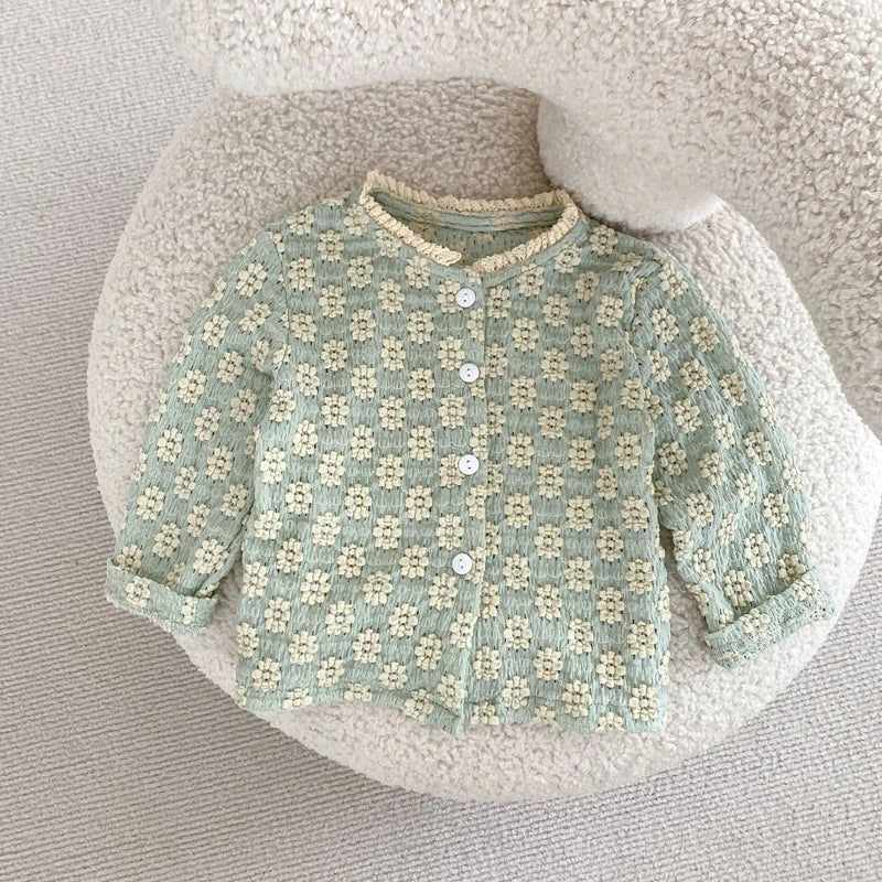 Jacquard knitted long sleeved Set