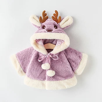 Plush Reindeer Poncho