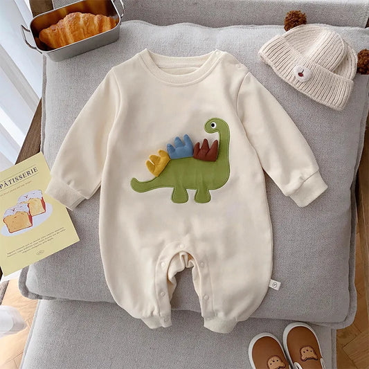 3D Dinosaur Long Sleeved Jumpsuit