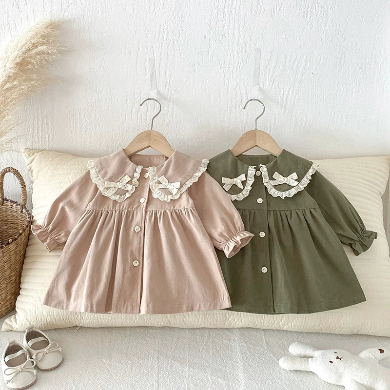 Double Bow Collar Dress