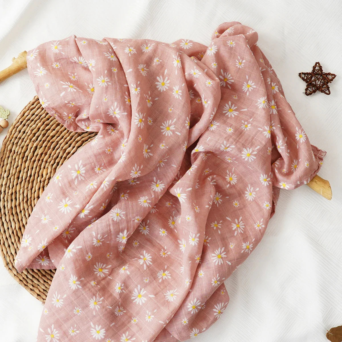 Printed Muslin Cotton Baby Swaddle