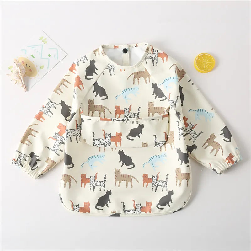 Kids Long Sleeved PU Bibs