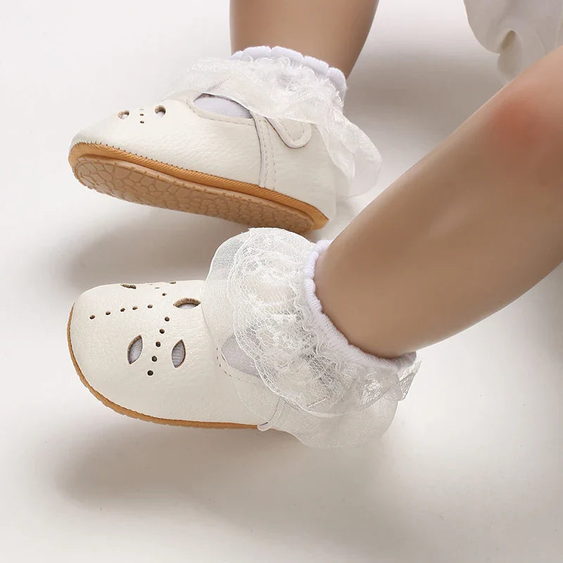 Almond Cut Mary Jane Anti-slip Shoes